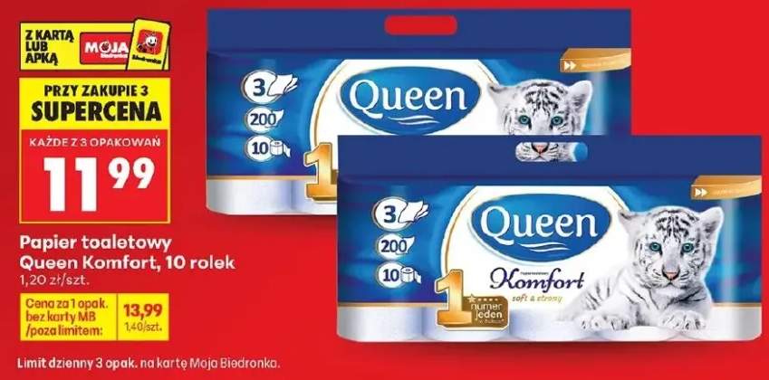 Papier toaletowy Queen Komfort