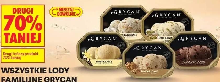 Lody familijne Grycan waniliowe