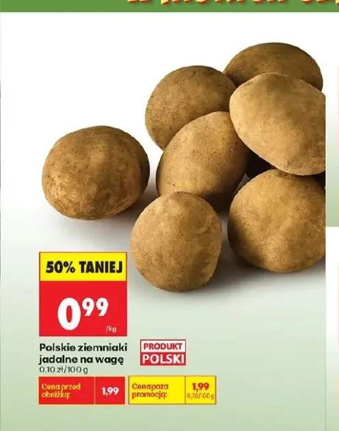 Ziemniaki jadalne polskie na wagę
