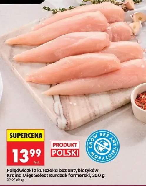 Polędwiczki z kurczaka bez antybiotyków Kraina Mięs Select Kurczak farmerski