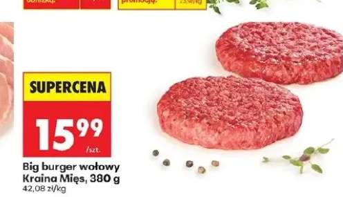 Big burger wołowy Kraina Mięs