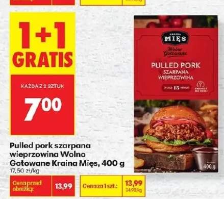 Pulled pork szarpana wieprzowina Wolno Gotowane Kraina Mięs