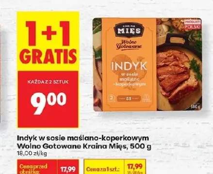 Indyk w sosie maślano-koperkowym Wolno Gotowane Kraina Mięs