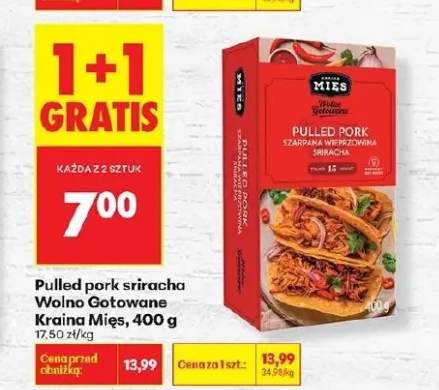 Pulled pork sriracha Wolno Gotowane Kraina Mięs