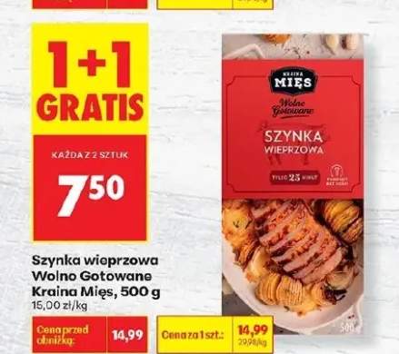 Szynka wieprzowa Wolno Gotowane Kraina Mięs