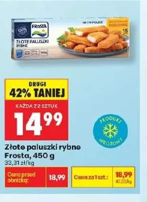 Złote paluszki rybne Frosta