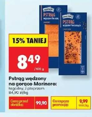 Pstrąg wędzony na gorąco z pieprzem Marinero