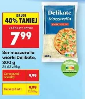 Ser mozzarella wiórki Delikate