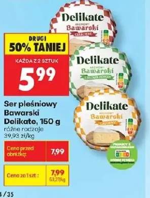 Ser pleśniowy Bawarski z zielonym pieprzem Delikate