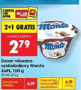 Deser mleczno-czekoladowy Monte Zott