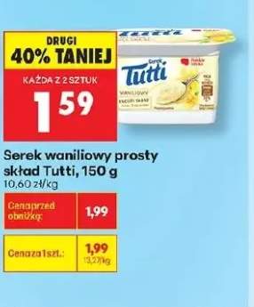 Serek waniliowy prosty skład Tutti