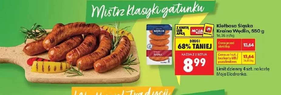 Kiełbasa Śląska Kraina Wędlin