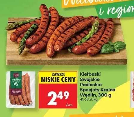 Kiełbaski Swojskie Podlaskie Specjały Kraina Wędlin