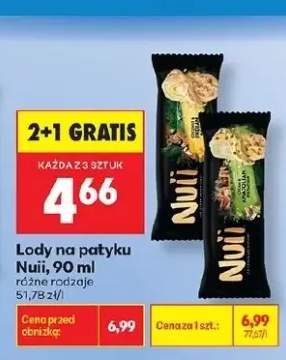 Lody na patyku Nuii