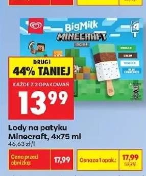 Lody na patyku Minecraft 4-pak 75ml