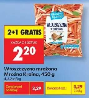 Włoszczyzna mrożona w słupkach Mroźna Kraina