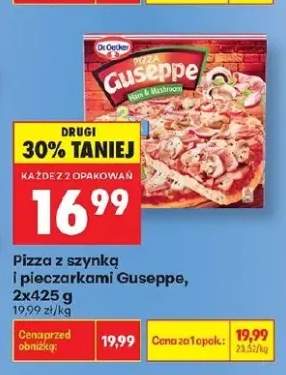 Pizza z szynką i pieczarkami Guseppe