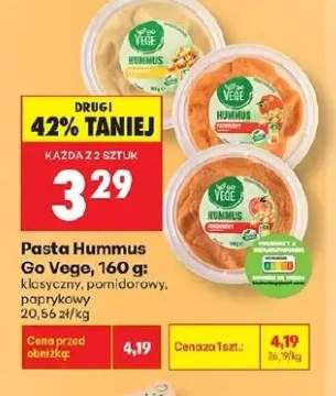 Pasta Hummus pomidorowy Go Vege