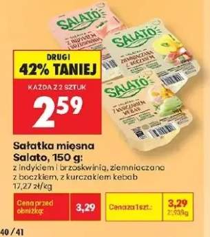 Sałatka mięsna z indykiem i brzoskwinią Salato