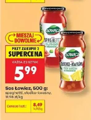 Sos Łowicz spaghetti
