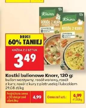 Kostki bulionowe Knorr rosół z kury z pietruszką i lubczykiem