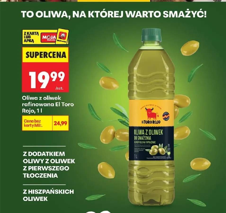 Oliwa z oliwek rafinowana El Toro Rojo