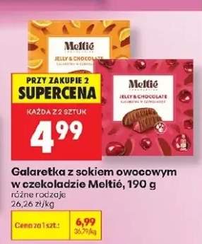 Galaretka z sokiem owocowym w czekoladzie Meltié
