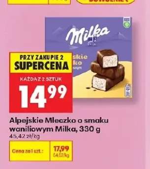 Alpejskie Mleczko o smaku waniliowym Milka