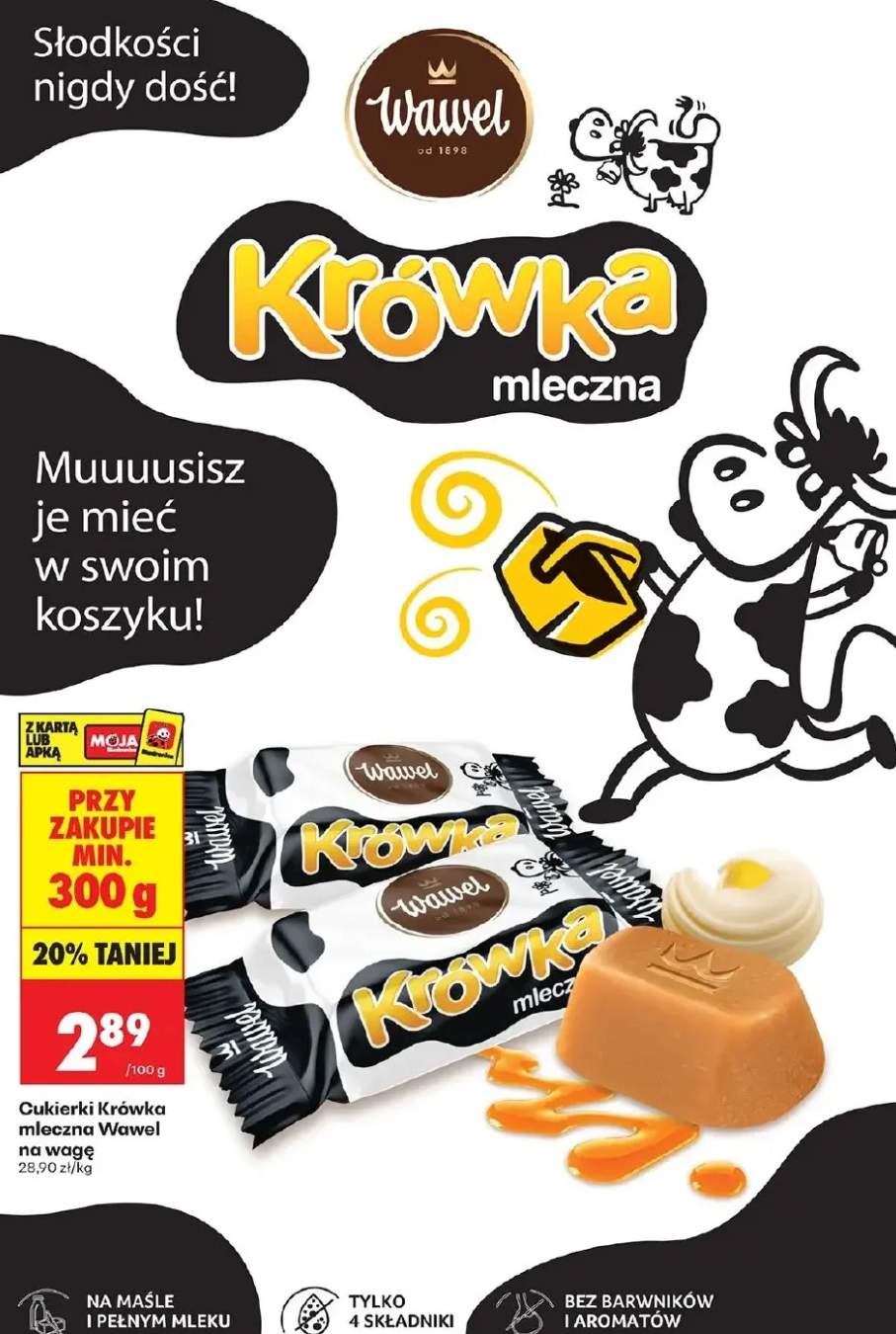 Cukierki Krówka mleczna Wawel na wagę