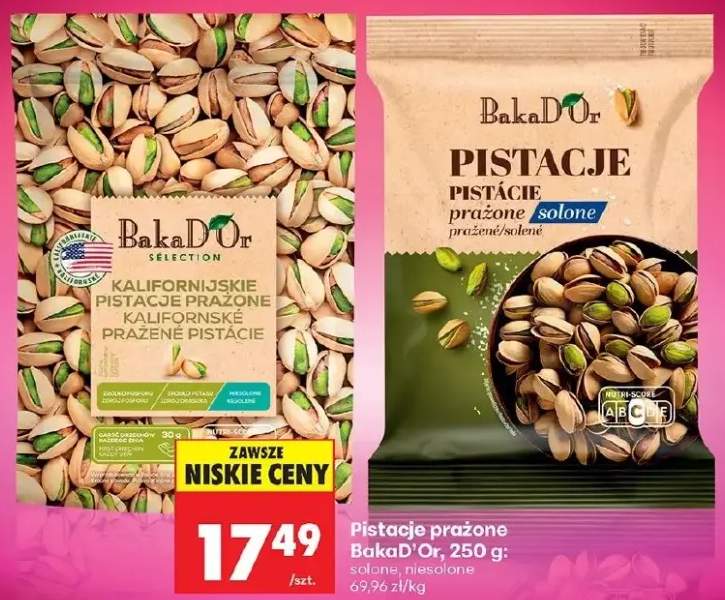 Pistacje prażone solone BakaD'Or