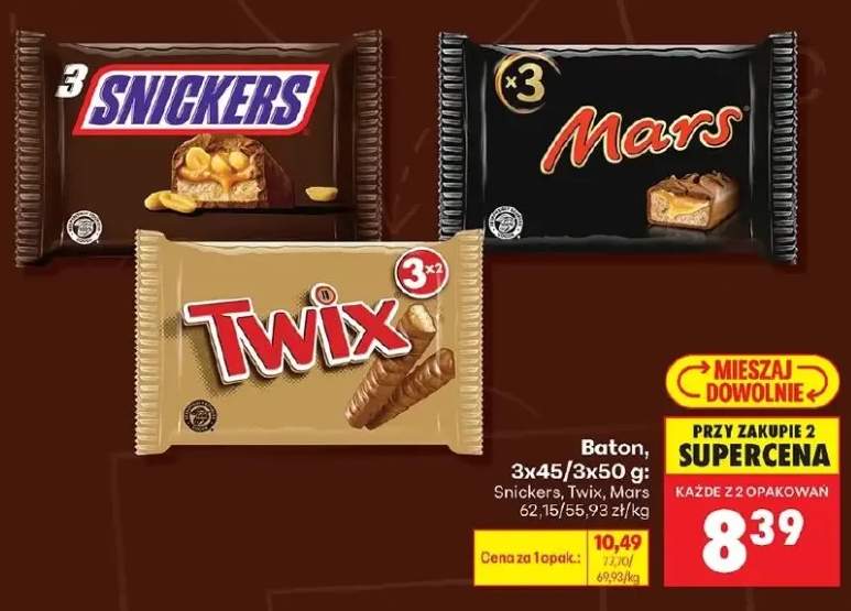 Baton Twix 3-pak