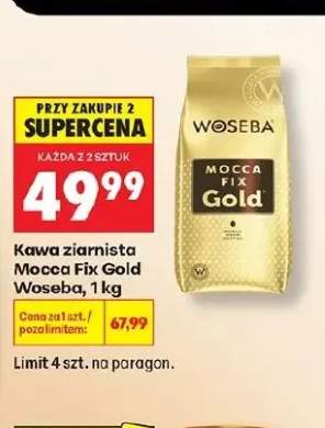Kawa ziarnista Mocca Fix Gold Woseba