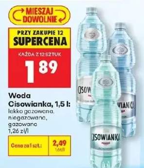 Woda Cisowianka gazowana