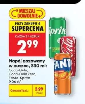 Napój gazowany w puszce Sprite