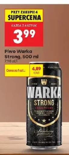 Piwo Warka Strong