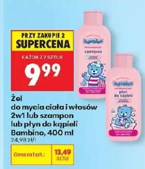 Żel do mycia ciała i włosów 2w1 lub szampon lub płyn do kąpieli Bambino