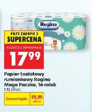 Papier toaletowy rumiankowy Regina Mega Paczka 16 rolek