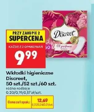 Wkładki higieniczne Discreet 52szt.