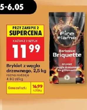 Brykiet z węgla drzewnego Fire & Flame