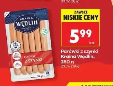 Parówki z szynki Kraina Wędlin