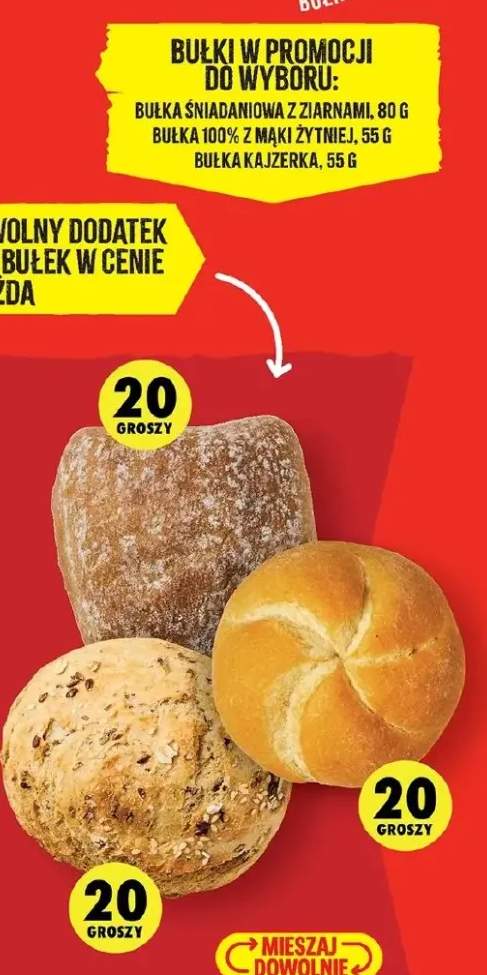 Bułka śniadaniowa z ziarnami