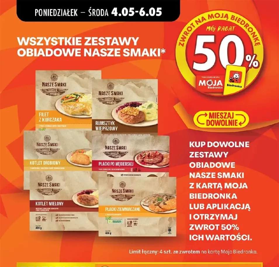 Zestaw obiadowy Placki ziemniaczane Nasze Smaki