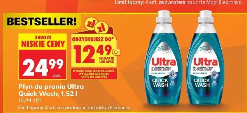 Płyn do prania Ultra Quick Wash