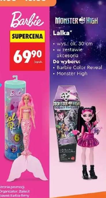 Lalka Barbie Color Reveal wys. ok. 30cm w zestawie akcesoria