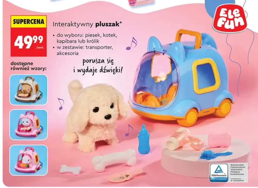 Interaktywny pluszak królik ELEFUN