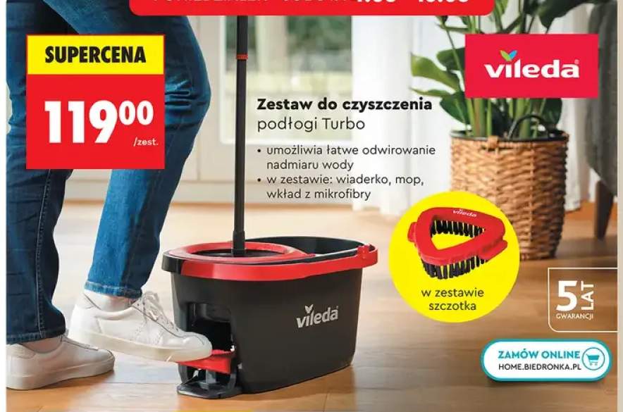 Zestaw do czyszczenia podłogi Turbo Vileda