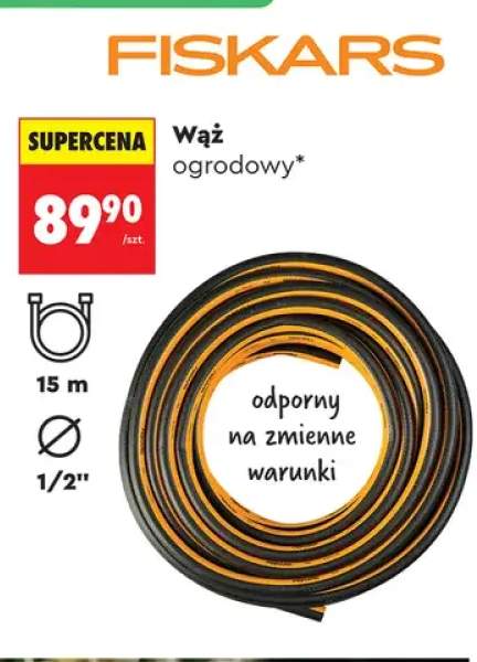 Wąż ogrodowy FISKARS 15m 1/2"