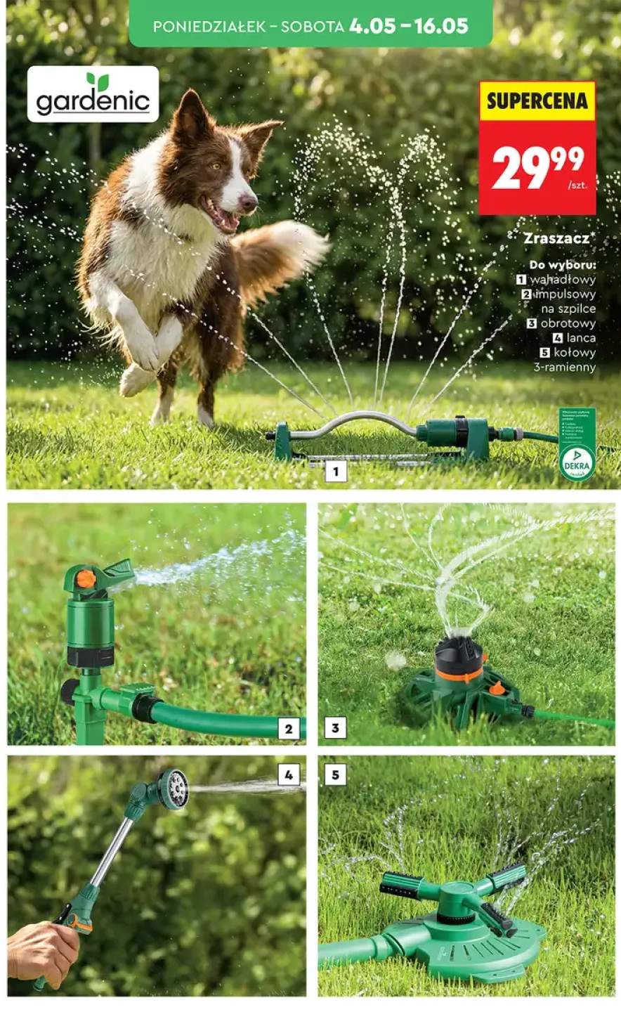 Zraszacz obrotowy gardenic