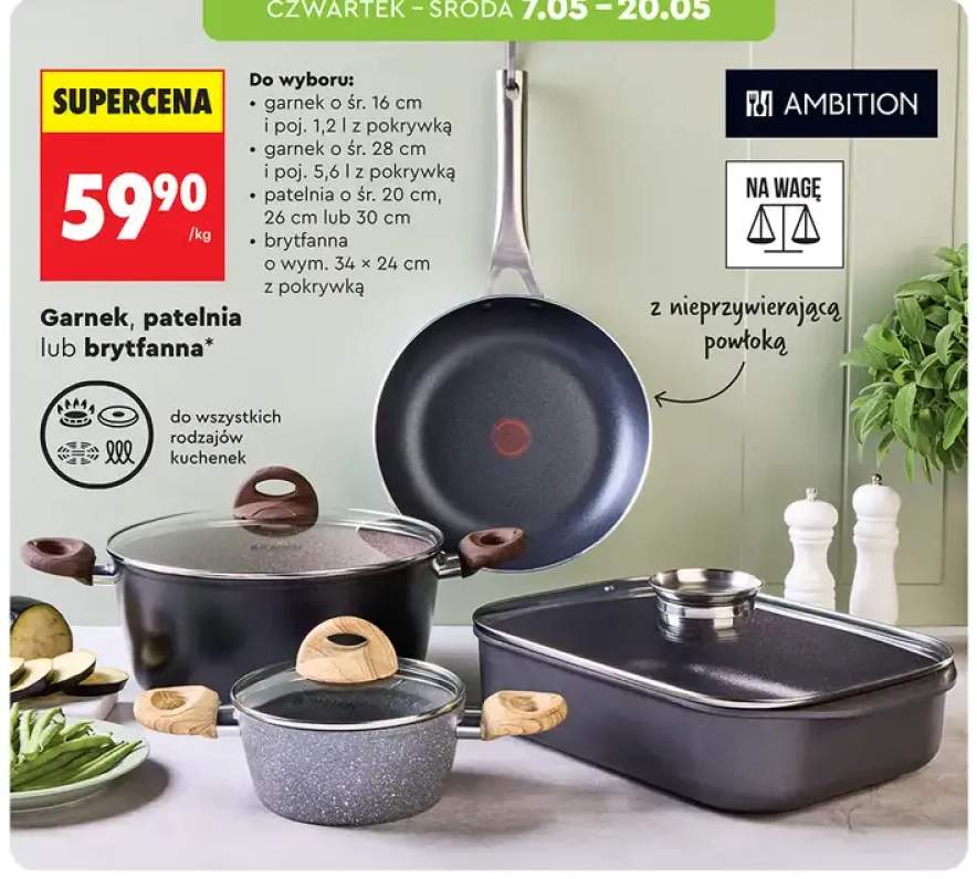 Patelnia AMBITION śr. 30cm