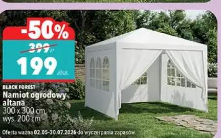 Namiot ogrodowy altana BLACK FOREST 300x300cm wys. 200cm